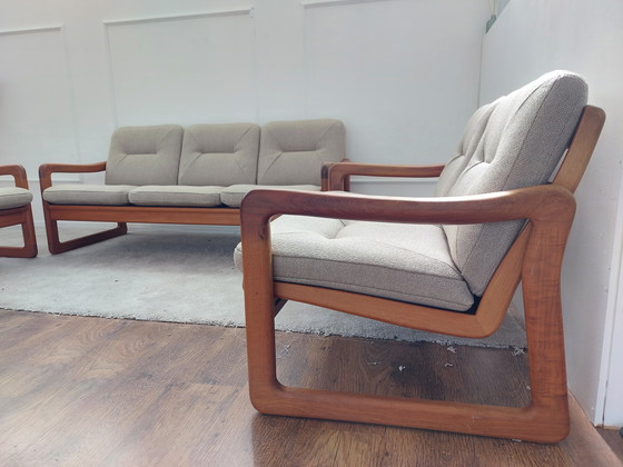 Image 1 of EMC MØBLER 3-2-1 Wohnzimmergarnitur, komplett restauriert.
