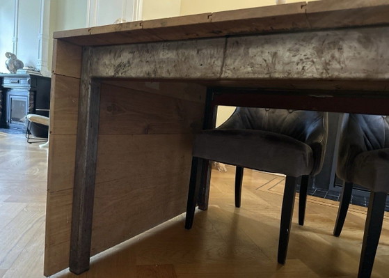 Esstisch aus Eiche, 3 Meter – Esstische, Metal, Wood (photo 8 of 8)