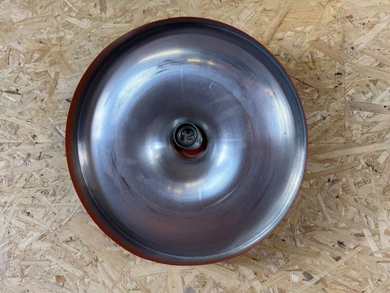 Image 1 of Lampada da parete Diskus anni '60 e '70 Teka Arancione Design Space Age Alluminio Metallo