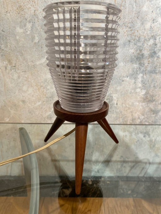 Vintage Tripod Lamp Teak 1950's