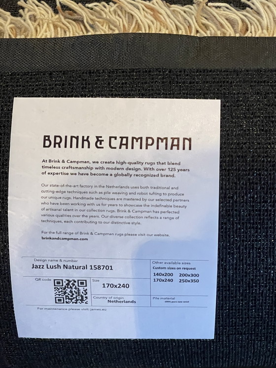 Image 1 of Nouveau ! Tapis Brink and Campman Jazz Lush naturel