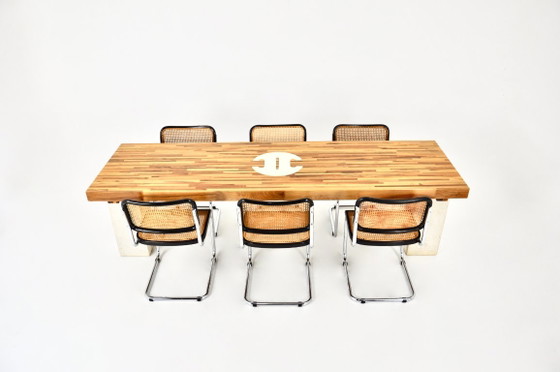 Dining Table "Sole" by Gio Pomodoro, 1970s – Wood (photo 9 of 9)
