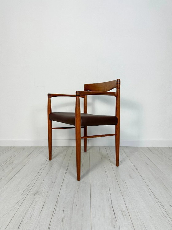 Image 1 of Set di 6 sedie da pranzo vintage danesi in teak di H.W. Klein per Bramin, stile Mid-Century Modern, anni '60.
