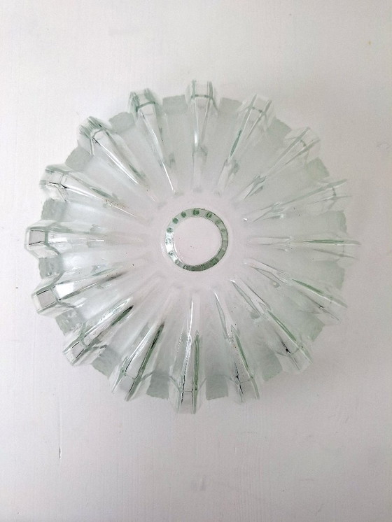 Image 1 of Plafonnier ou applique verre moulé