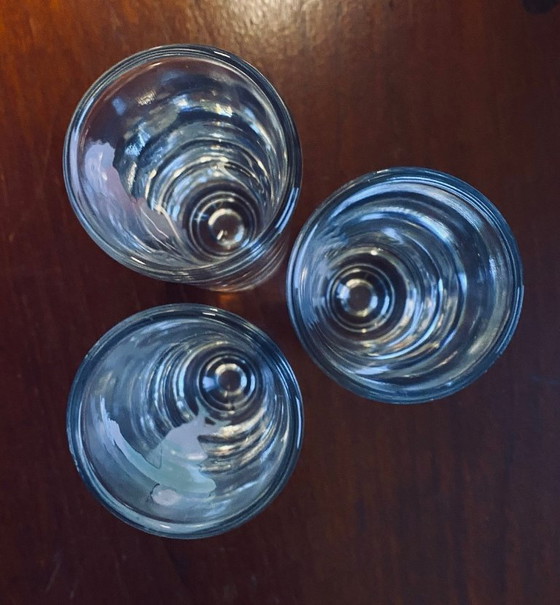 Image 1 of Set van 3 vintage pin‑up shotglaasjes – jaren 60/70 stijl