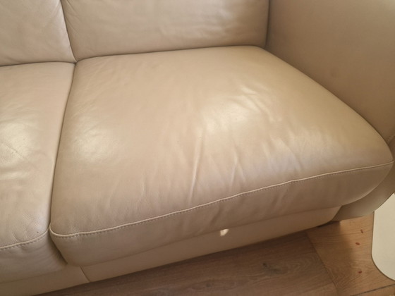 Antonio Ricci Sofa sehr gut, Leder, Holz, Beige (Foto 3 von 6)