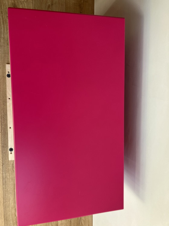 Image 1 of Original Montana Furniture Module with drawers and open compartments in Fuchsia Pink
