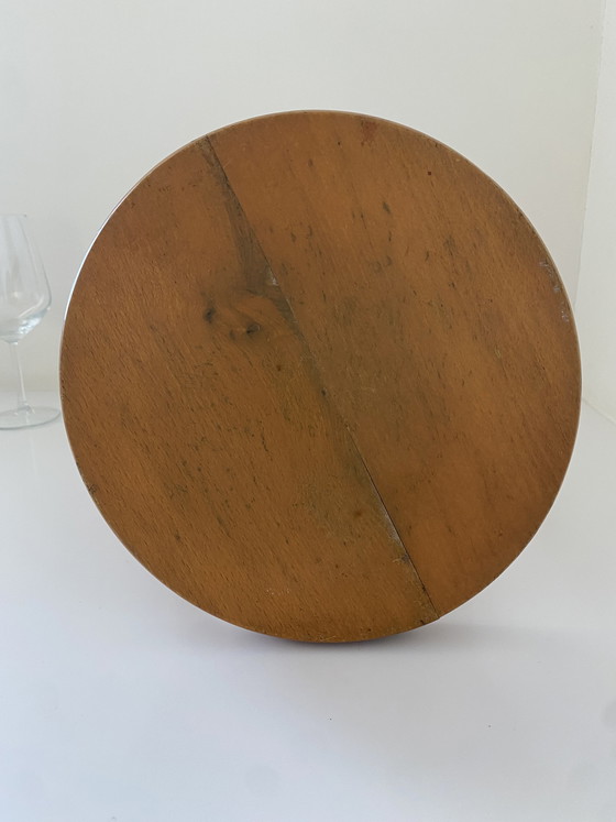 Image 1 of Vintage Wooden Stool - Berger Charlotte Perriand - style