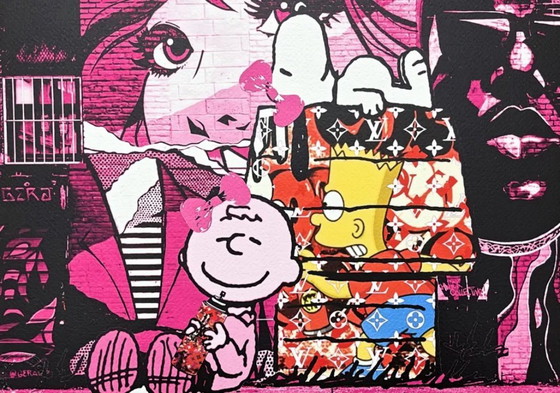 Image 1 of Death NYC - Bart Simpson, Snoopy et Charlie Brown - Édition limitée avec certificat