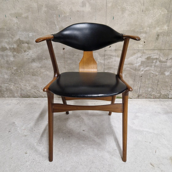 Image 1 of Vintage cowhide chair office chair