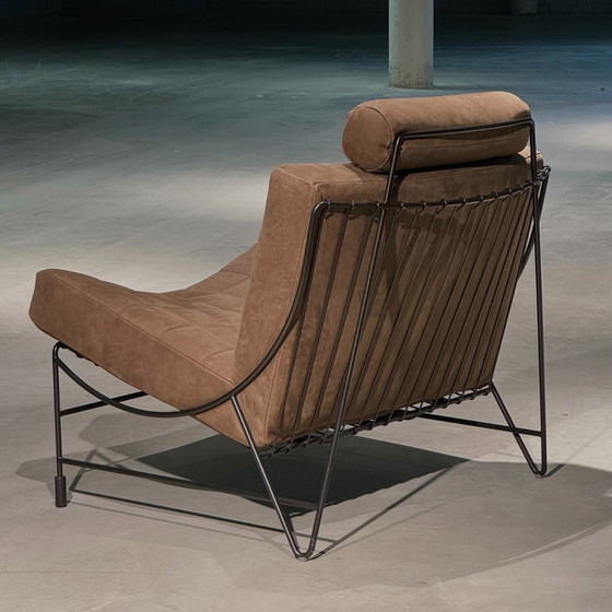 Image 1 of Leolux Volare armchair with ottoman