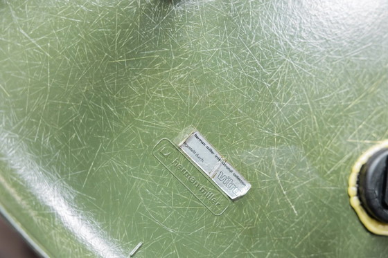 Image 1 of Eames DSW Forest groene glasvezelstoelen, 4 stuks