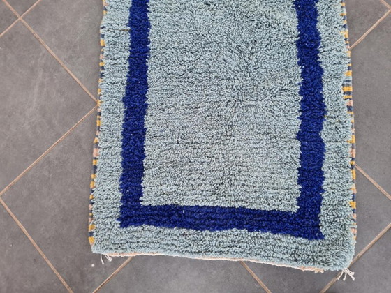 Image 1 of Marokkanischer Teppich aus Naturleinen, 200 x 100 cm