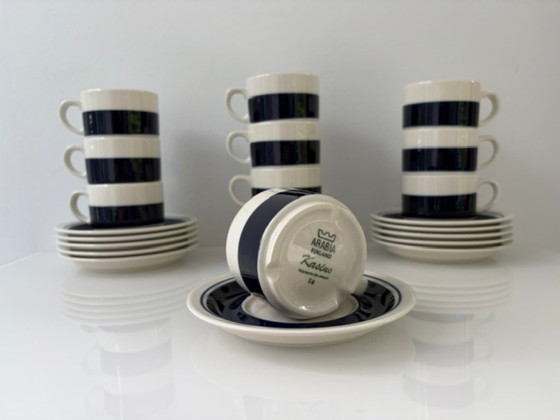Vintage Arabia Finland Kasino – 11 Tasses Et Soucoupes – Vaisselle, Ceramic (photo 6 of 7)