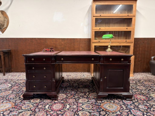 Scrivania da Partner Chesterfield Inglese – bureau, Leather, Wood (photo 2 of 19)