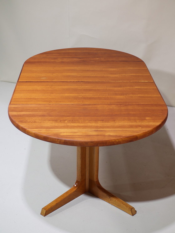 Image 1 of Round Dining Table Extendable Gudme Teak Danish