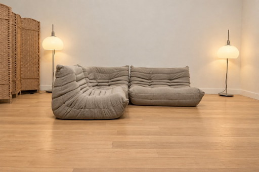 NIEUW Ligne Roset Togo 3-Delige Set Taupe + GARANTIE