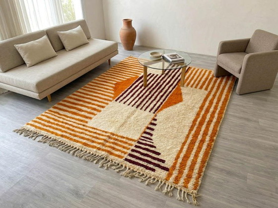 Tapis berbère à motifs géométriques en laine 200/280cm – Wool (photo 5 of 7)