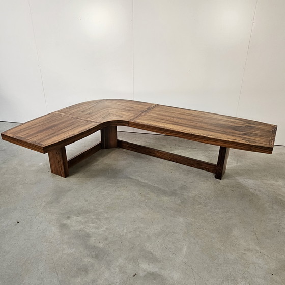 Image 1 of Table basse boomerang vintage en palissandre