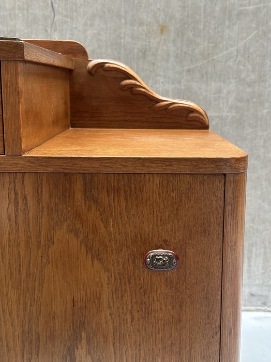 Image 1 of Juego de 2 mesitas de noche Art Déco / Art Nouveau