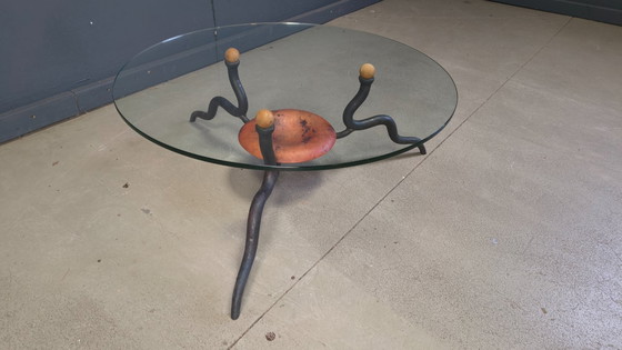 Image 1 of Mesa de centro de hierro forjado de DAB, década de 1970 - Países Bajos