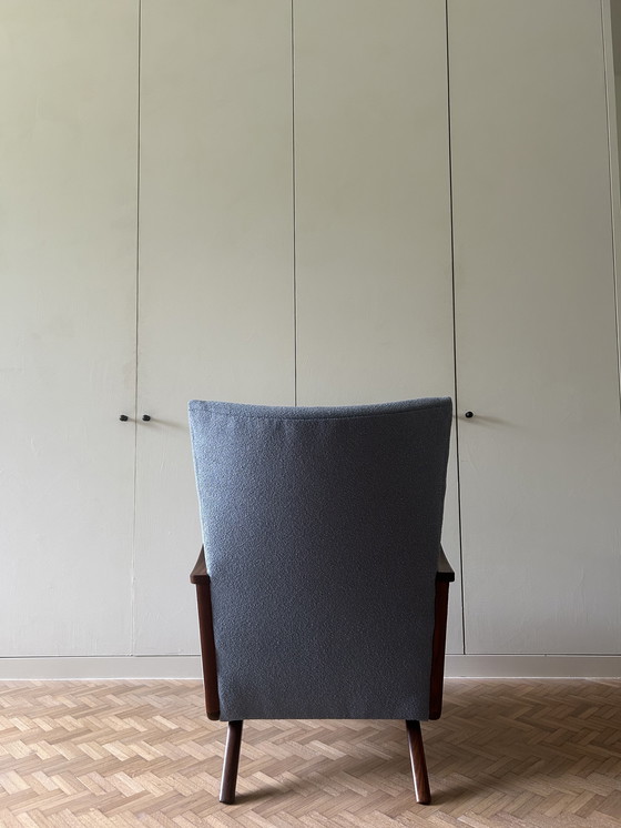 Image 1 of Mid-Century Danish Lounge Chair, Fully Reupholstered 
