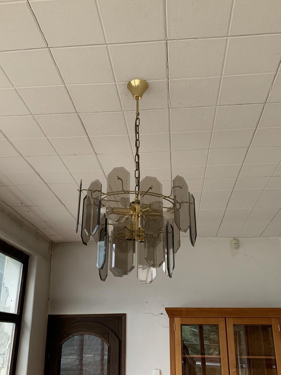 Vintage Ceiling Light, 1960s – Chandeliers, Wood, Chrome (photo 4 of 8)