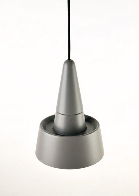 Image 1 of Hängelampe "SML 2.0" von "neo" Handgefertigt / Steinzeug / Matt Grau / Limitiert