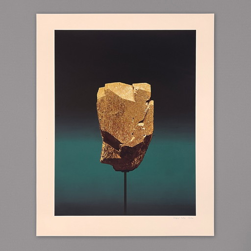 Screen print "Natural Artifacts V" by Axel Rössler, signed by hand