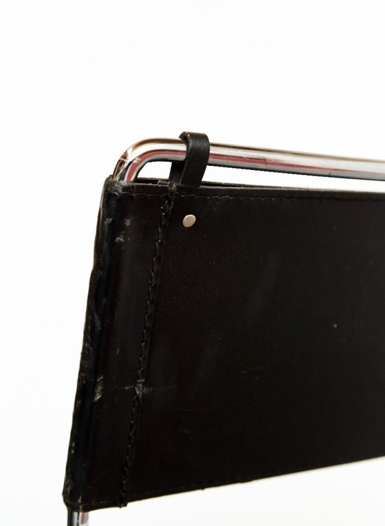 Image 1 of Leder-Esszimmerstühle von Giandomenico Belotti für Alias, 1980er Jahre, 4er-Set