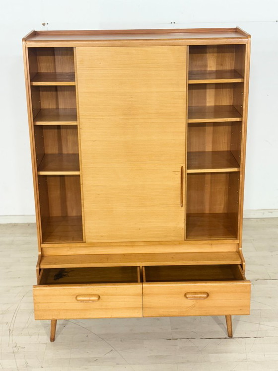 Mobile vintage | Credenza alta | Scaffalatura di metà secolo | Mobile per soggiorno – Vetrine, Wood (photo 6 of 13)