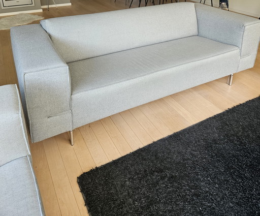 2x Design On Stock Bench Light Grey, 2.5-Seater