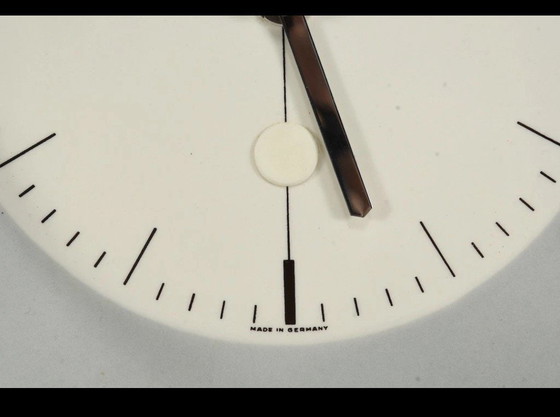 Image 1 of Orologio da cucina Junghans vintage, orologio da parete in ceramica con movimento al quarzo