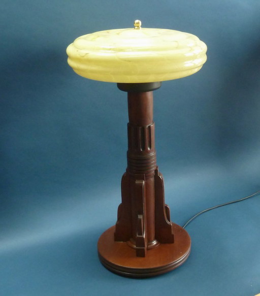 Lámpara de mesa Art Deco Haagse School “P.e.l. Izeren años 20“