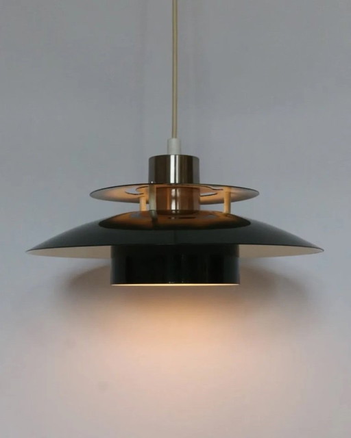 vintage green lamp hanging lamp Danish design retro