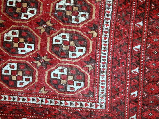 Image 1 of Alfombra afgana Adraskand antigua hecha a mano para oración, 82 cm x 115 cm (2,7' x 3,7'), 1920 - 1C346