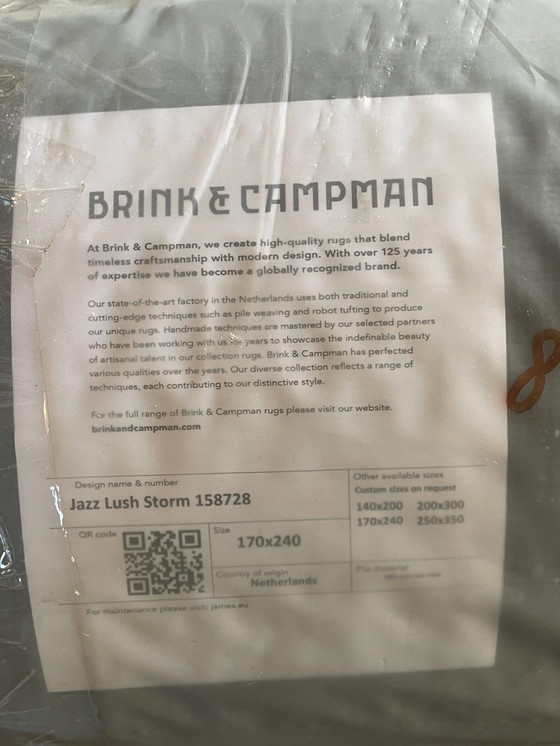 Image 1 of Brink e Campman Jazz Lush Carpet Storm Nuovo