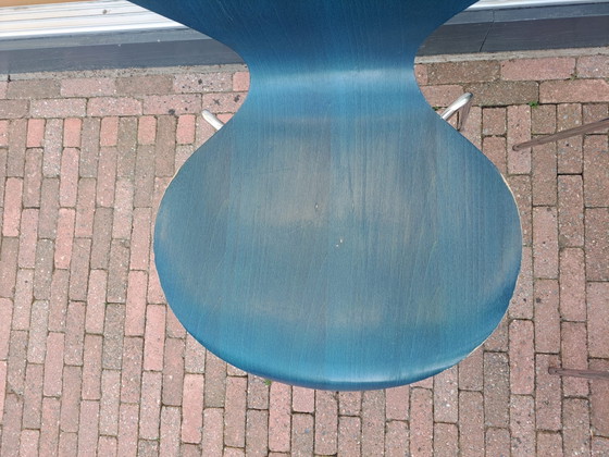 Image 1 of 3 x Vintage Danish design Fritz Hansen butterfly chair petrol blue marked