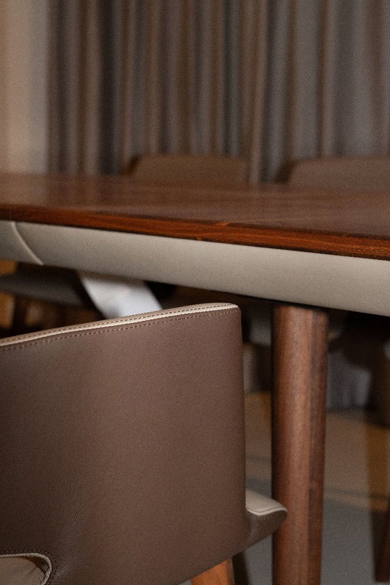 Image 1 of Set da pranzo Team7 - tavolo allungabile Flaye e sedie Aye