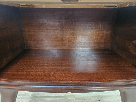 Image 1 of Art Deco nachtkastjes in mahoniehout met veren