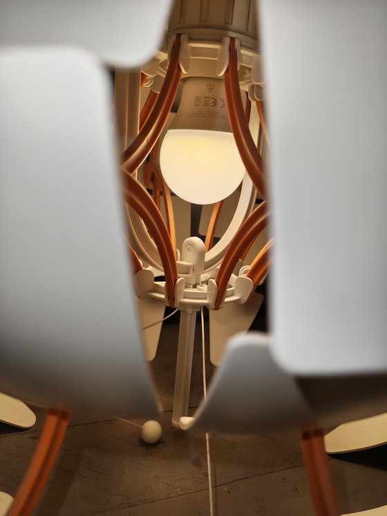 Image 1 of Ikea PS 2014 David Wahl Death Star lamp wit/oranje