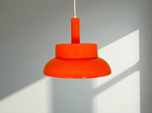 Mid-Century Modern Orange Hanging Lamp in Acrylic, 1960s