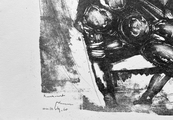 Image 1 of Serigrafía de Wim Motz - Viaje espacial