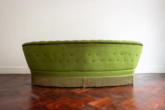 Image 1 of Green velvet vintage sofas