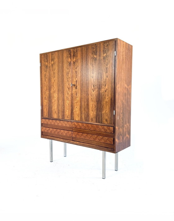 Image 1 of Vintage-Highboard aus Palisanderholz, 1960er Jahre