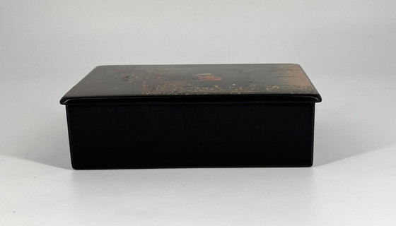 Image 1 of Hand-painted Russian lacquer box “Alyonushka” – Kholuy – vintage collectible