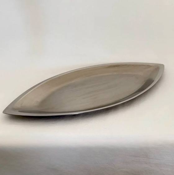 Image 1 of Piatti da portata francesi in acciaio inox 'Cosmos' di Guy Degrenne (set di 3)