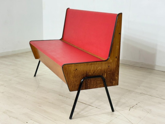 Image 1 of Vintage Design Bench – Mid Century Dining Bench Industrial Look