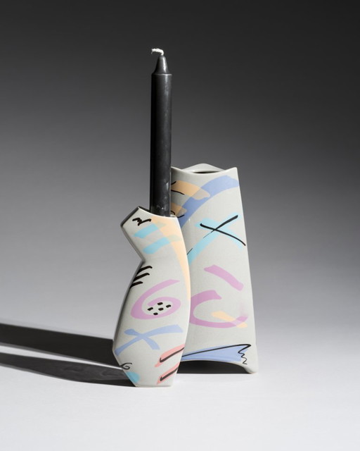 Dorothy Hafner for Rosenthal, “Flash” Vase Duo, Germany, 1980s