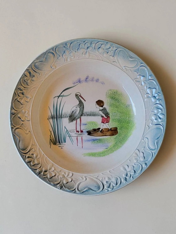 Piatto fondo in maiolica Saint Amand – Stoviglie, Porcelain, Vintage (photo 2 of 6)
